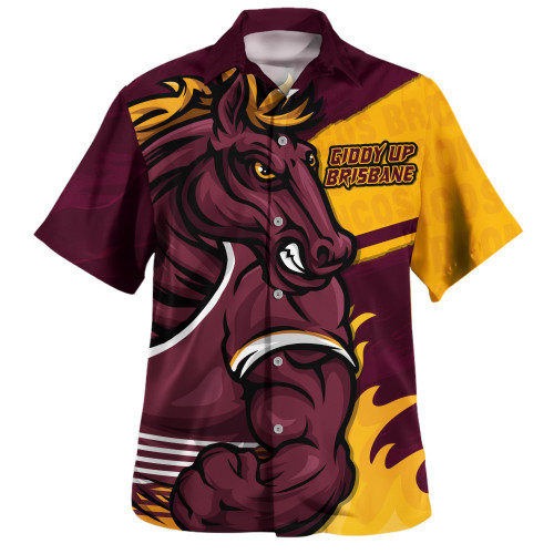 Brisbane Broncos Hawaiian Shirt Defend The Pride