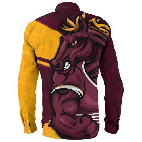 Brisbane Broncos Long Sleeve Shirt Defend The Pride Brisbane Broncos Long Sleeve Shirt Defend The Pride