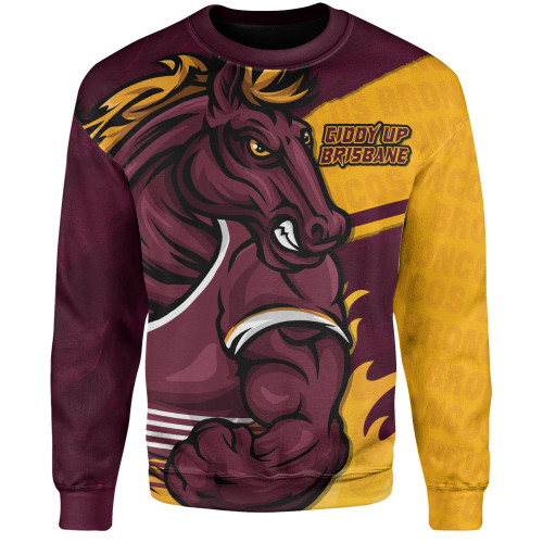 Brisbane Broncos Sweatshirt Defend The Pride