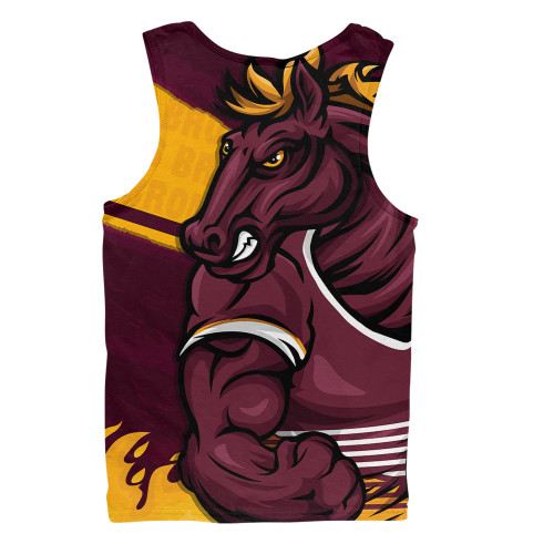 Brisbane Broncos Men Singlet Defend The Pride