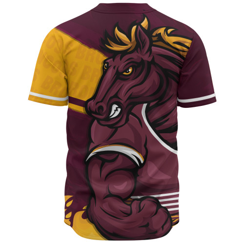 Brisbane Broncos Baseball Shirt Defend The Pride