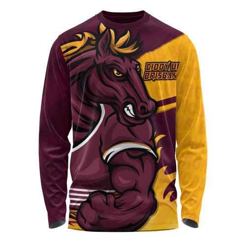 Brisbane Broncos Long Sleeve T-shirt Defend The Pride