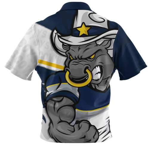North Queensland Cowboys Zip Polo Shirt Defend The Pride North Queensland Cowboys Zip Polo Shirt Defend The Pride