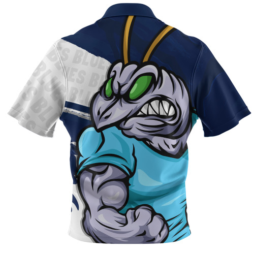 New South Wales Blues Zip Polo Shirt Defend The Pride