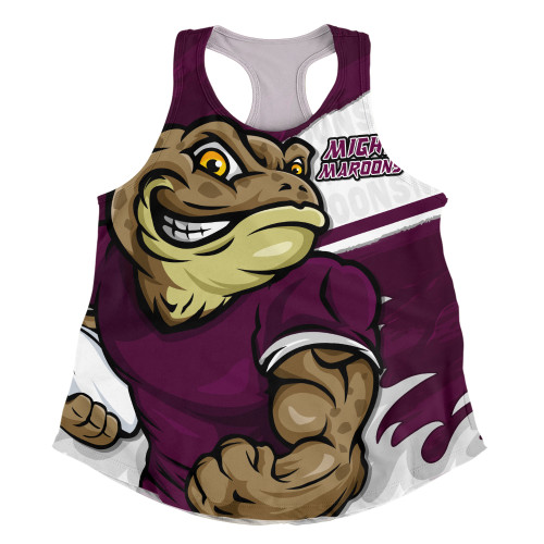 Queensland Maroons Women Racerback Singlet Defend The Pride