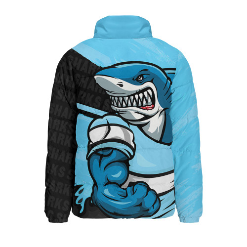 Cronulla-Sutherland Sharks Padded Jacket Defend The Pride Cronulla-Sutherland Sharks Padded Jacket Defend The Pride