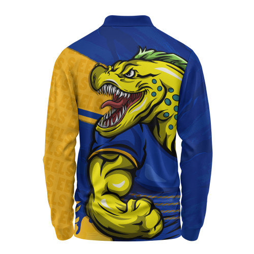 Parramatta Eels Long Sleeve Polo Shirt Defend The Pride