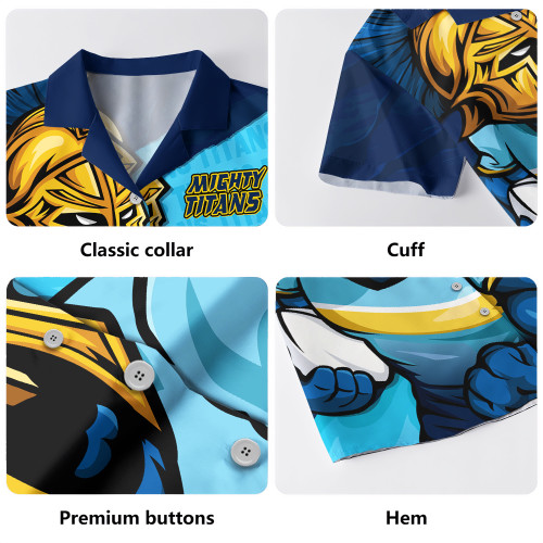 Gold Coast Titans Hawaiian Shirt Defend The Pride Gold Coast Titans Hawaiian Shirt Defend The Pride