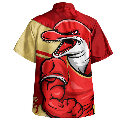 Redcliffe Dolphins Hawaiian Shirt Defend The Pride