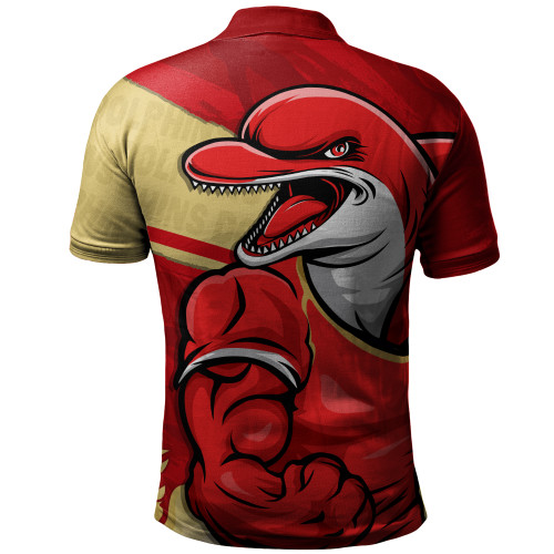 Redcliffe Dolphins Polo Shirt Defend The Pride