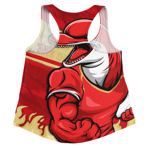 Redcliffe Dolphins Women Racerback Singlet Defend The Pride