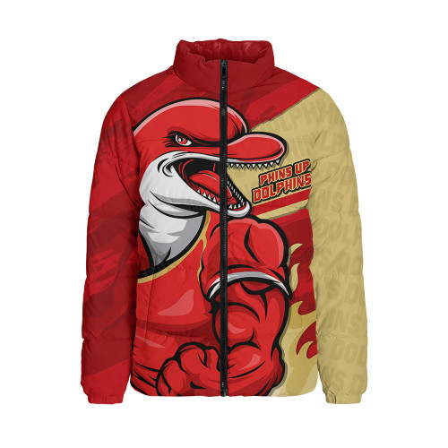 Redcliffe Dolphins Padded Jacket Defend The Pride