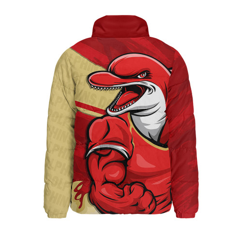 Redcliffe Dolphins Padded Jacket Defend The Pride