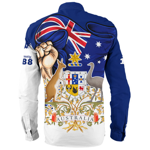 Australia Long Sleeve Shirt Australia Power Pride And Heritage Crest Australia Long Sleeve Shirt Australia Power Pride And Heritage Crest