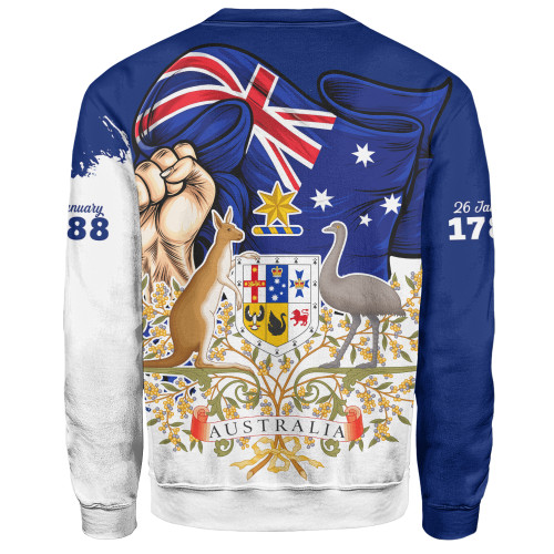 Australia Sweatshirt Australia Power Pride And Heritage Crest Australia Sweatshirt Australia Power Pride And Heritage Crest