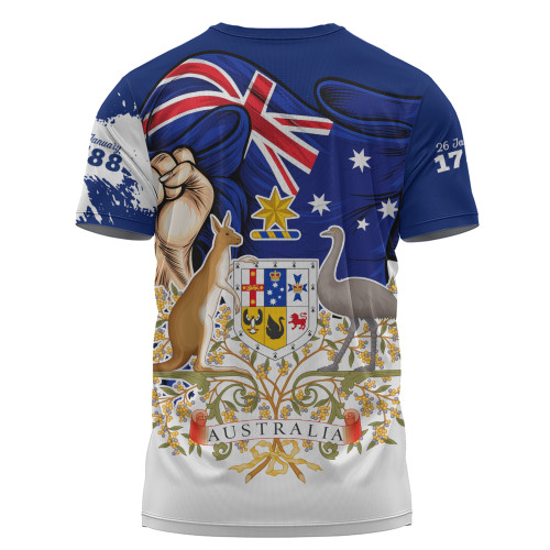 Australia T-Shirt Australia Power Pride And Heritage Crest
