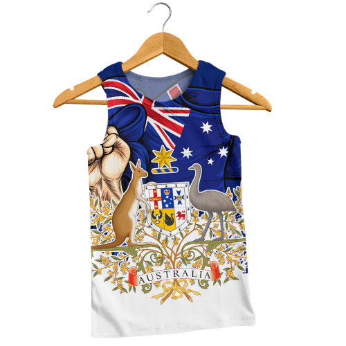 Australia Men Singlet Australia Power Pride And Heritage Crest