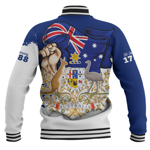 Australia Baseball Jacket Australia Power Pride And Heritage Crest Australia Baseball Jacket Australia Power Pride And Heritage Crest