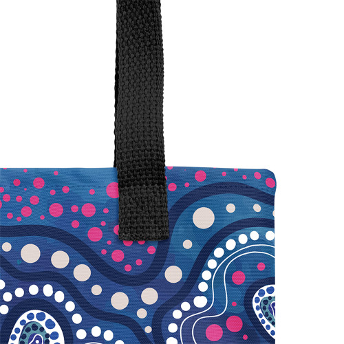 Indigenous Australian Aboriginal Tote Bag Desert Blooming Dreams Indigenous Australian Aboriginal Tote Bag Desert Blooming Dreams