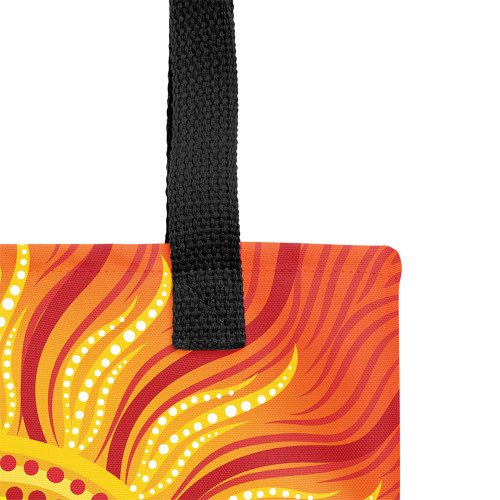 Indigenous Australian Aboriginal Tote Bag Desert Sun Spirit Indigenous Australian Aboriginal Tote Bag Desert Sun Spirit