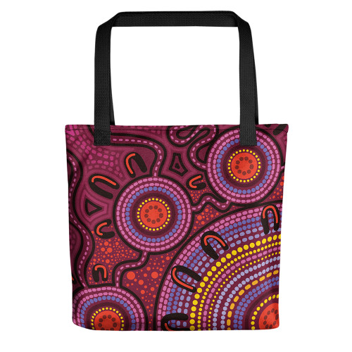 Indigenous Australian Aboriginal Tote Bag Dreamtime Pathways Indigenous Australian Aboriginal Tote Bag Dreamtime Pathways
