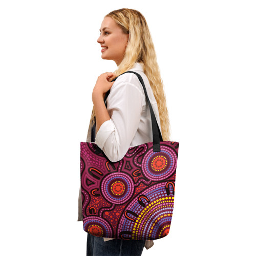 Indigenous Australian Aboriginal Tote Bag Dreamtime Pathways Indigenous Australian Aboriginal Tote Bag Dreamtime Pathways