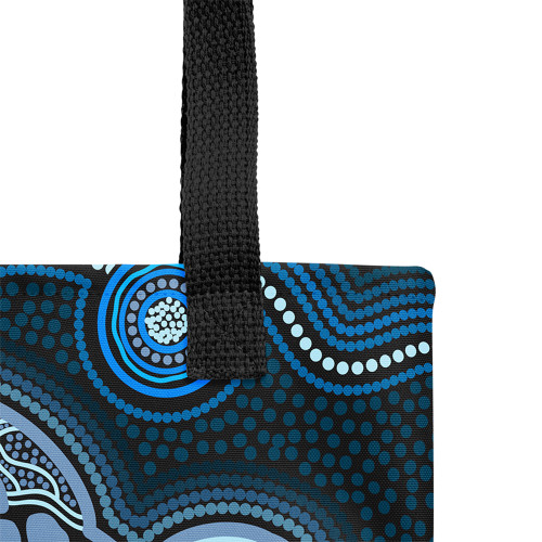 Indigenous Australian Aboriginal Tote Bag Ocean Spirit Turtle Indigenous Australian Aboriginal Tote Bag Ocean Spirit Turtle