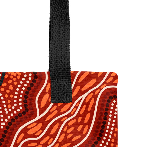 Indigenous Australian Aboriginal Tote Bag Red River Dreaming Indigenous Australian Aboriginal Tote Bag Red River Dreaming