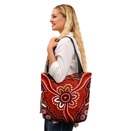 Indigenous Australian Aboriginal Tote Bag Sacred Desert Bloom Indigenous Australian Aboriginal Tote Bag Sacred Desert Bloom