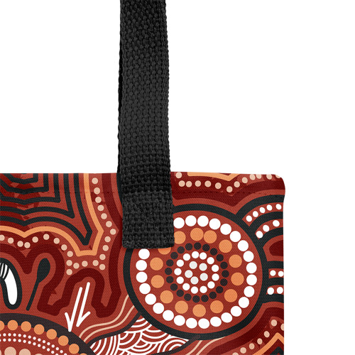 Indigenous Australian Aboriginal Tote Bag Sacred Gathering Circle Indigenous Australian Aboriginal Tote Bag Sacred Gathering Circle