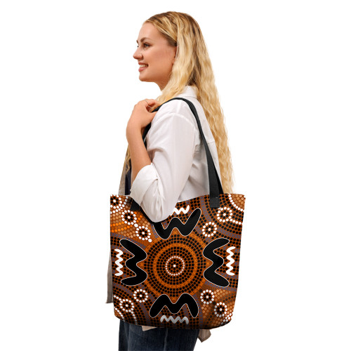 Indigenous Australian Aboriginal Tote Bag Sacred Gathering Pathways Indigenous Australian Aboriginal Tote Bag Sacred Gathering Pathways