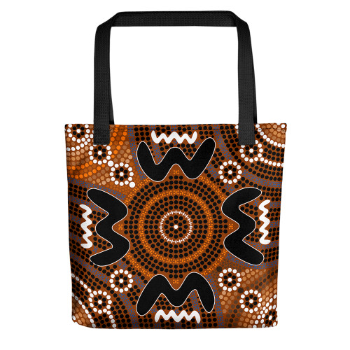 Indigenous Australian Aboriginal Tote Bag Sacred Gathering Pathways Indigenous Australian Aboriginal Tote Bag Sacred Gathering Pathways