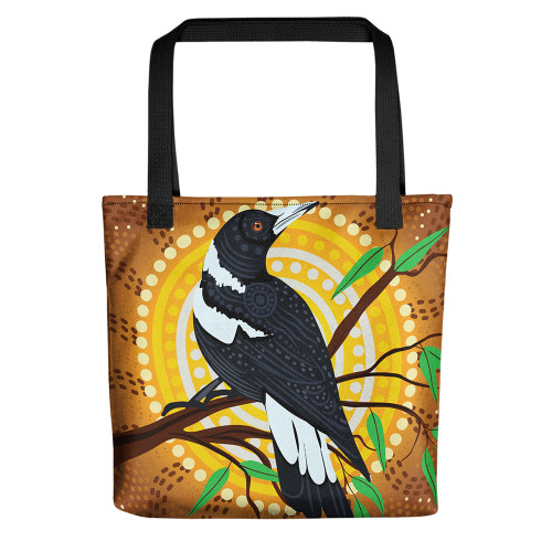 Indigenous Australian Aboriginal Tote Bag Song of the Magpie Indigenous Australian Aboriginal Tote Bag Song of the Magpie
