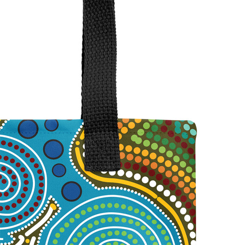 Indigenous Australian Aboriginal Tote Bag Spirits of the Water Path