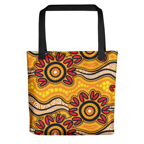 Indigenous Australian Aboriginal Tote Bag Sun Spirits Of The Land Indigenous Australian Aboriginal Tote Bag Sun Spirits Of The Land