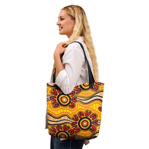 Indigenous Australian Aboriginal Tote Bag Sun Spirits Of The Land Indigenous Australian Aboriginal Tote Bag Sun Spirits Of The Land