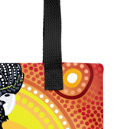 Indigenous Australian Aboriginal Tote Bag Sunset Sentinel Cockatoo Indigenous Australian Aboriginal Tote Bag Sunset Sentinel Cockatoo