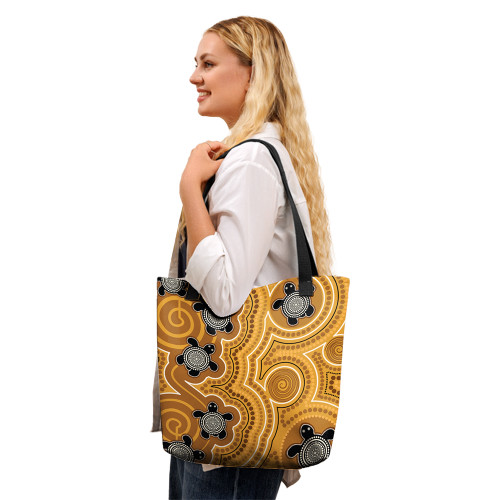 Indigenous Australian Aboriginal Tote Bag Turtle Pathways of the Dreaming Indigenous Australian Aboriginal Tote Bag Turtle Pathways of the Dreaming