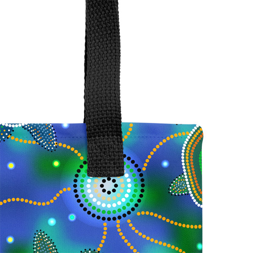Indigenous Australian Aboriginal Tote Bag Turtles of the Dreaming Sea Indigenous Australian Aboriginal Tote Bag Turtles of the Dreaming Sea