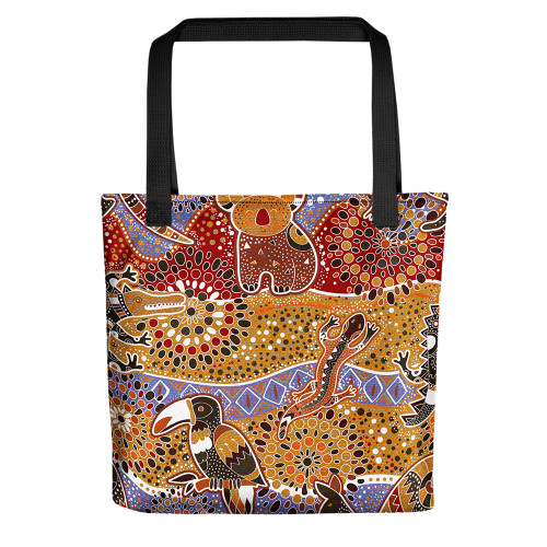 Indigenous Australian Aboriginal Tote Bag Voices of the Outback Indigenous Australian Aboriginal Tote Bag Voices of the Outback