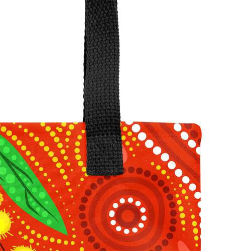 Indigenous Australian Aboriginal Tote Bag Wattle Dreaming Indigenous Australian Aboriginal Tote Bag Wattle Dreaming