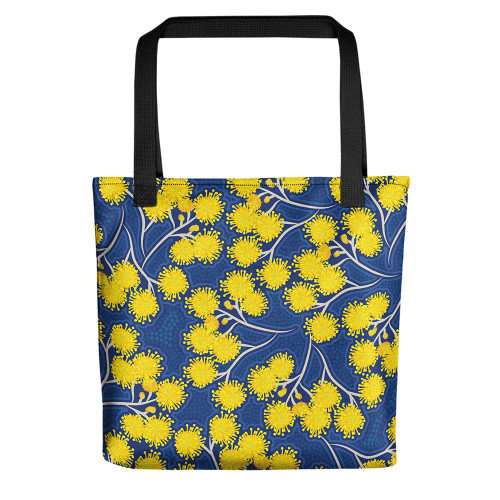 Indigenous Australian Aboriginal Tote Bag Wattle In Bloom Indigenous Australian Aboriginal Tote Bag Wattle In Bloom