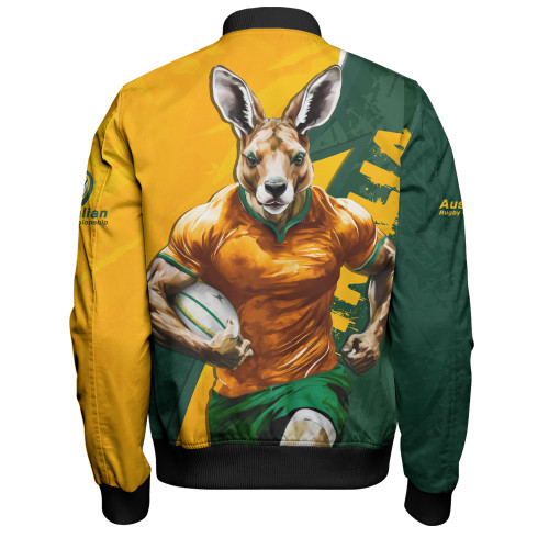 Aussie Wallabies Bomber Jacket Australian Roar The Rugby Championship Battle Aussie Wallabies Bomber Jacket Australian Roar The Rugby Championship Battle