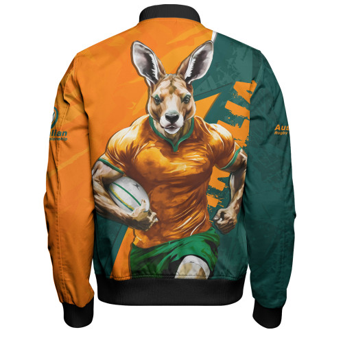 Aussie Wallabies Bomber Jacket Australian Roar The Rugby Championship Battle Aussie Wallabies Bomber Jacket Australian Roar The Rugby Championship Battle