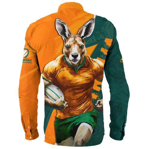 Aussie Wallabies Long Sleeve Shirt Australian Roar The Rugby Championship Battle Aussie Wallabies Long Sleeve Shirt Australian Roar The Rugby Championship Battle