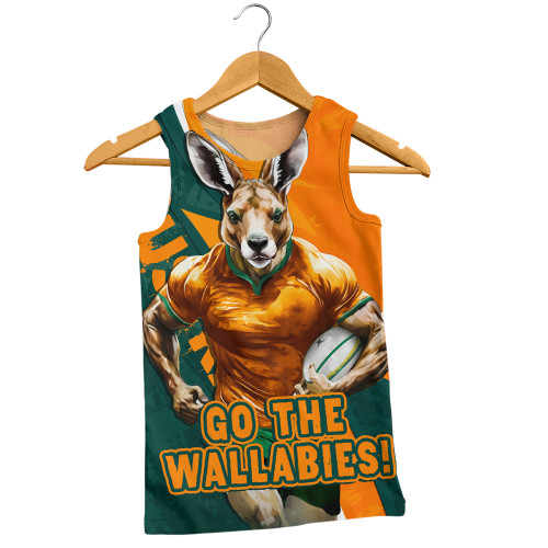 Aussie Wallabies Men Singlet Australian Roar The Rugby Championship Battle Aussie Wallabies Men Singlet Australian Roar The Rugby Championship Battle