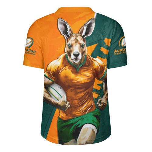 Aussie Wallabies Rugby Jersey Australian Roar The Rugby Championship Battle Aussie Wallabies Rugby Jersey Australian Roar The Rugby Championship Battle