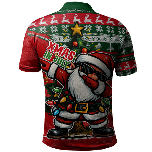 Australia Polo Shirt Santa Dabs Down Under Xmas In July Edition Australia Polo Shirt Santa Dabs Down Under Xmas In July Edition