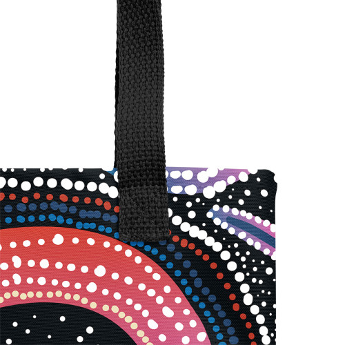 Indigenous Australian Aboriginal Tote Bag Aboriginal Boomerang Dot Art Indigenous Australian Aboriginal Tote Bag Aboriginal Boomerang Dot Art