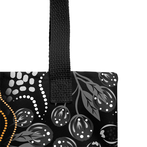 Indigenous Australian Aboriginal Tote Bag Aboriginal Dot Art With Bush Flowers Indigenous Australian Aboriginal Tote Bag Aboriginal Dot Art With Bush Flowers